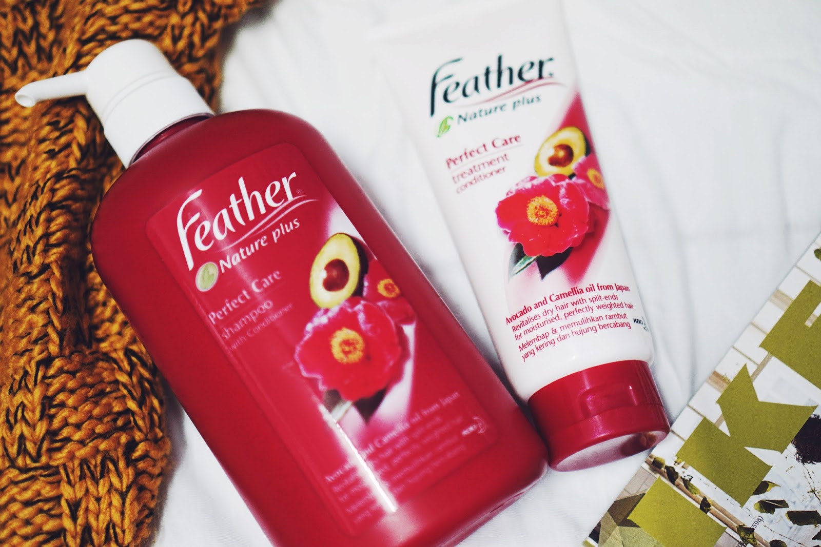 Koa Feather Natural Plus Perfect Care Shampoo and Conditional in