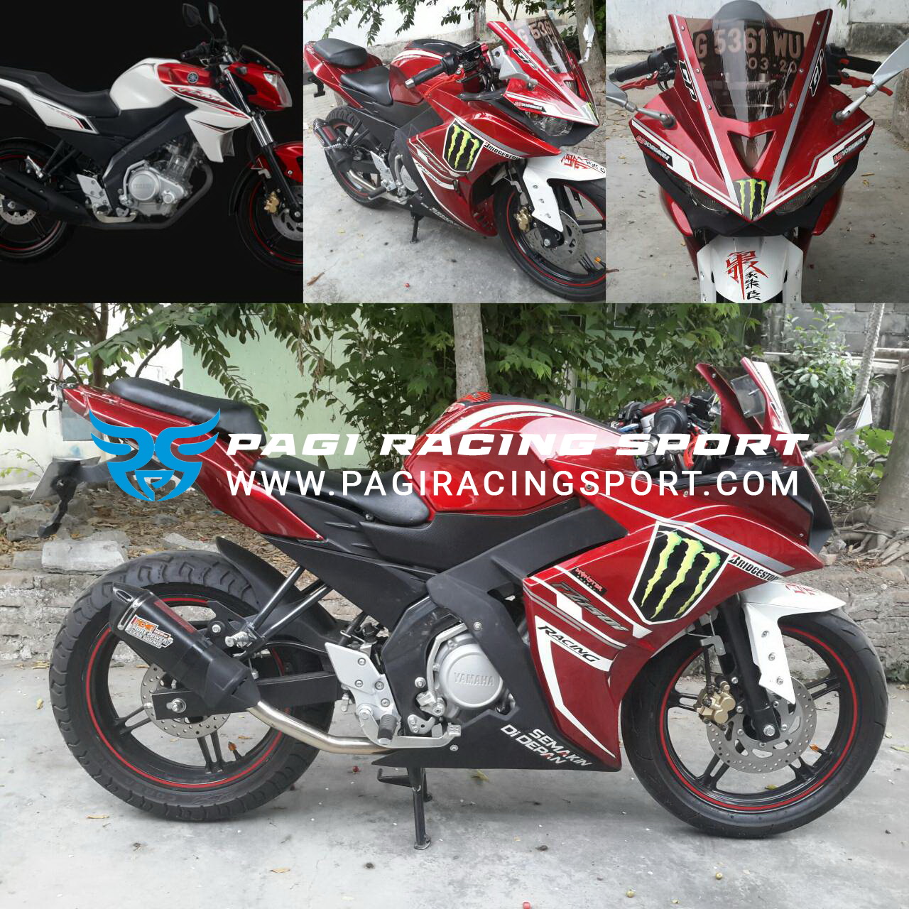 Body Custom Honda New Vixion Lightning Collection 21 Januari Pagi