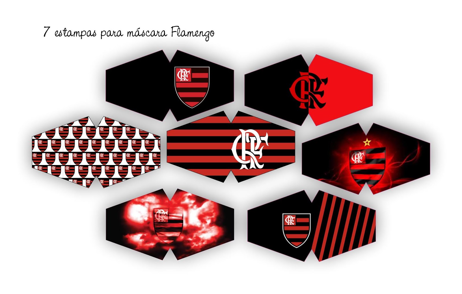 Kit Digital Time de Futebol Flamengo - Arte Digital - By Pizinha