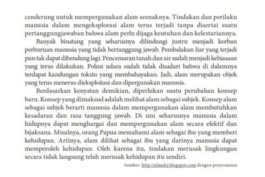 Istilah yang Terdapat dalam Teks Upaya Melestarikan