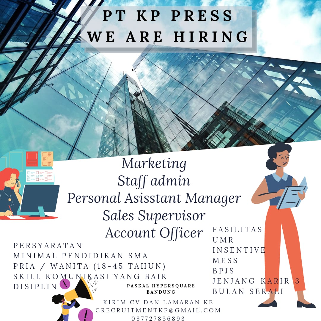 Lowongan Kerja PT. KP Press Indonesia Bandung Juni 2021