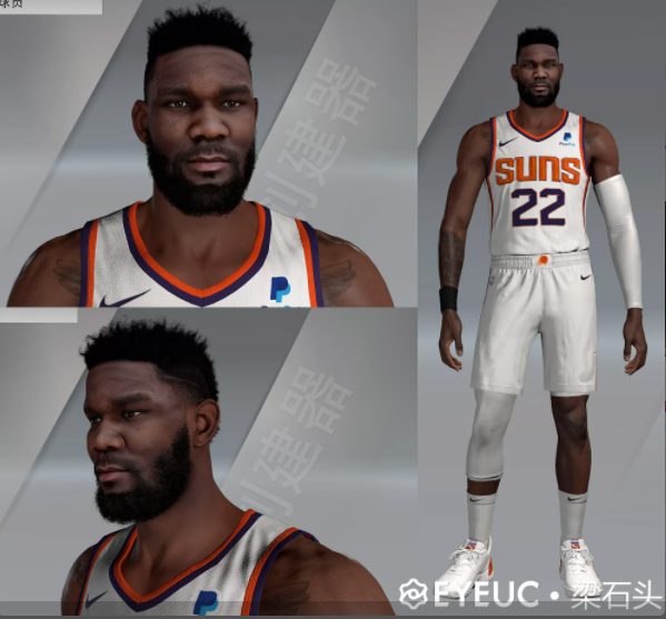 Deandre Ayton Cyberface and Body Model by V2 By Beam Stone