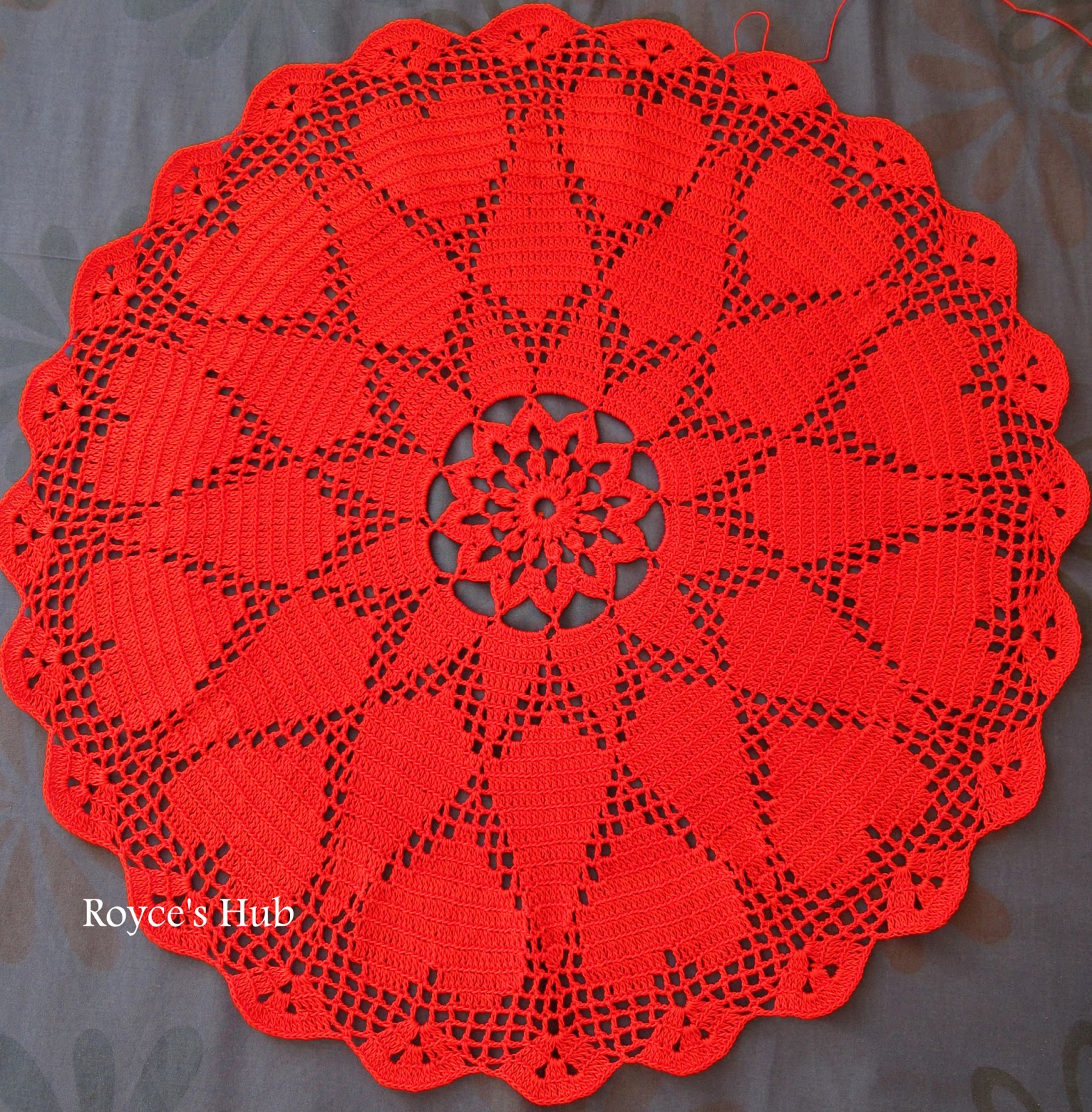 Royce&#039;s Hub: Filet Crochet Heart Doily