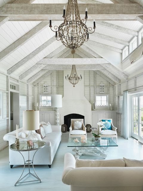 fresh white living room