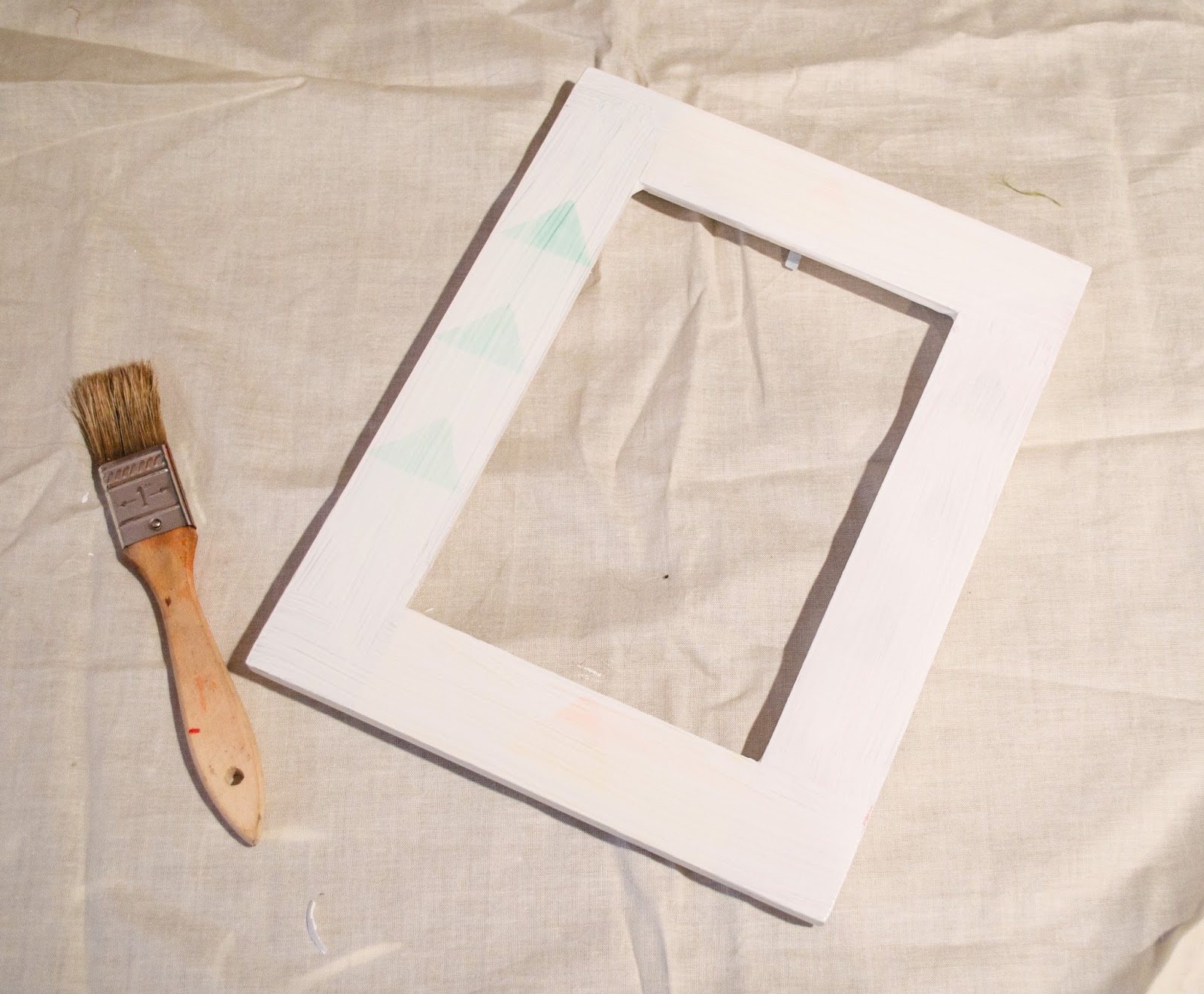 DIY Crackle Paint Picture Frame Uniquely His