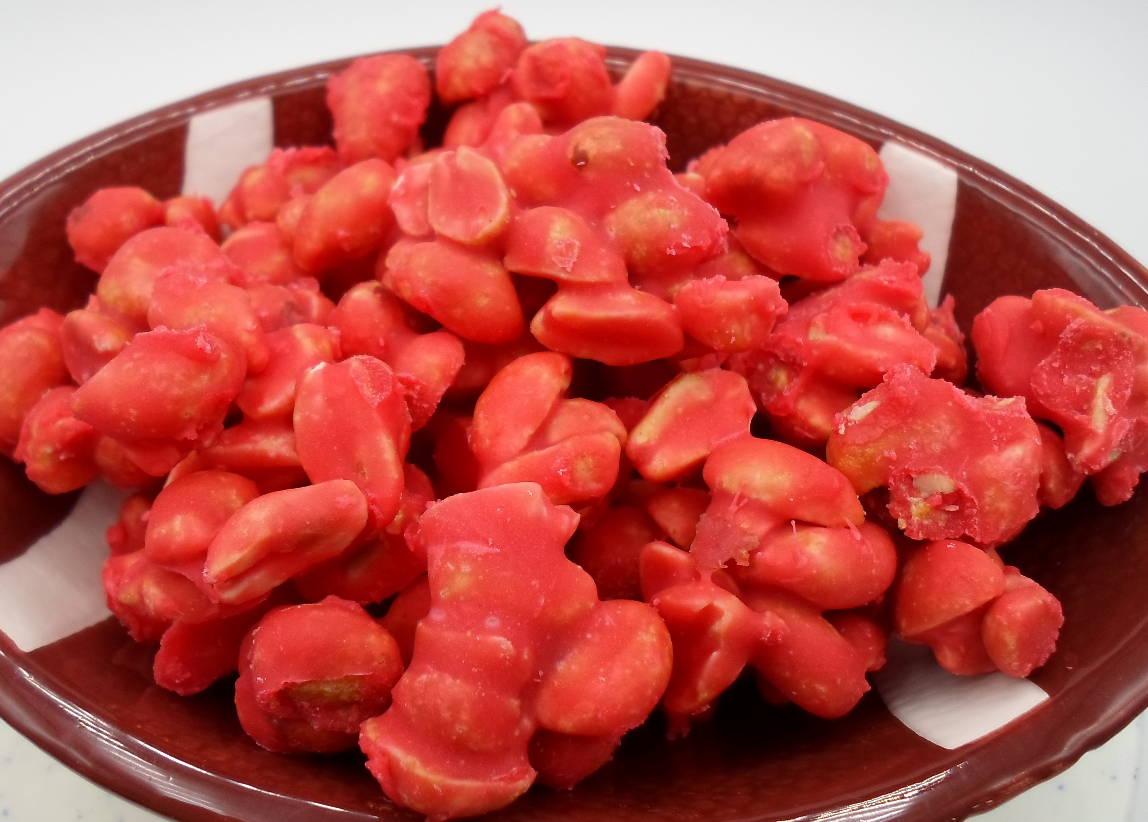 Happier Than A Pig In Mud Red Hots Candy Coated Roasted Salted Peanuts