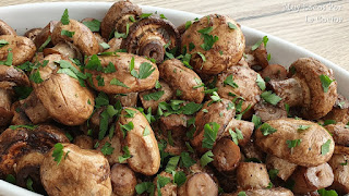 Champiñones al Horno con Salsa Balsámica de Soja y Ajo