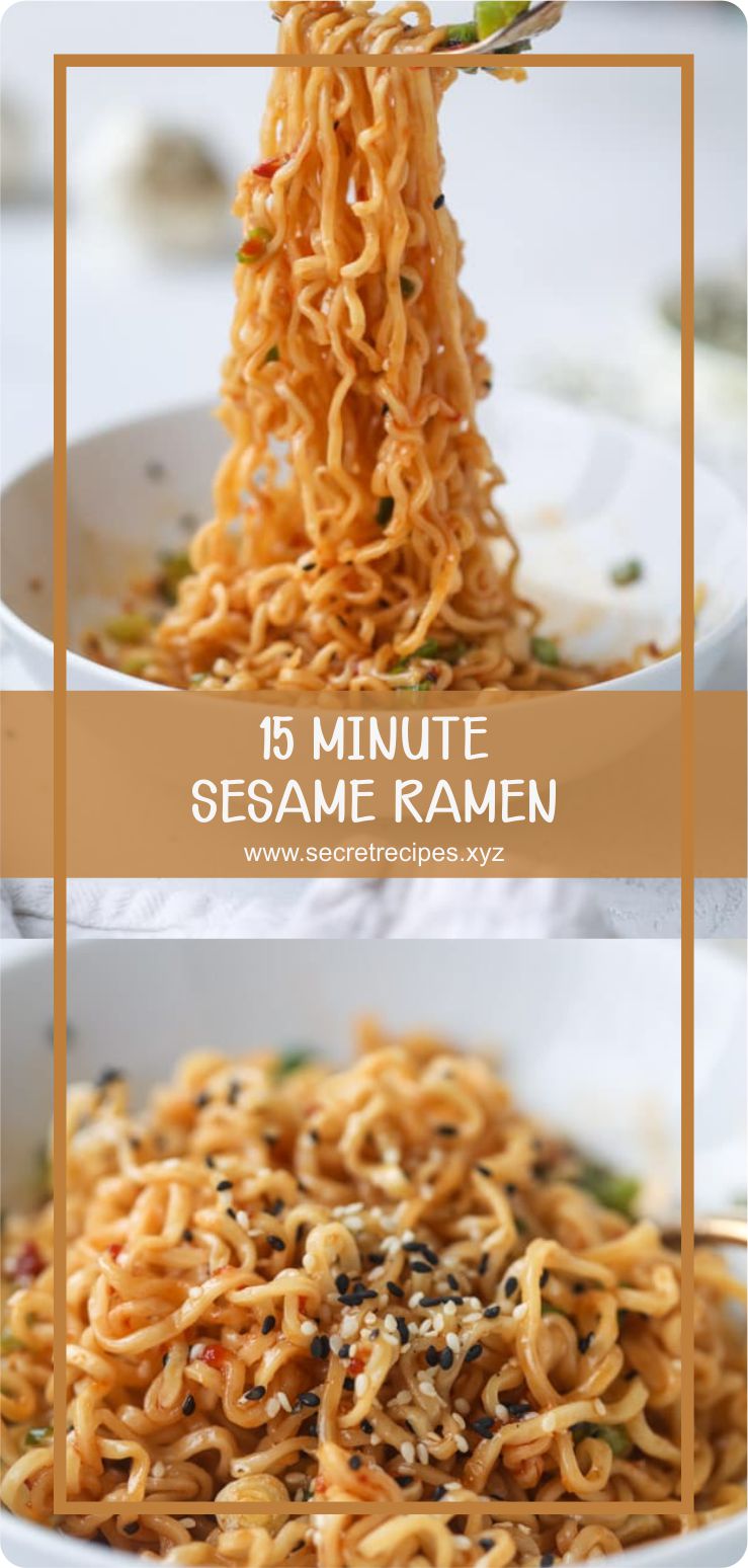 15 MINUTE SESAME RAMEN Recipe Spesial Food