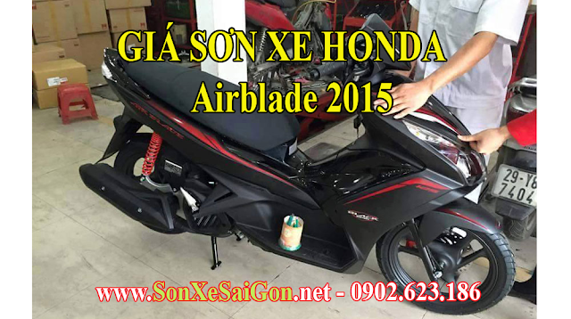 Bảng giá sơn xe máy Honda Airblade 2015