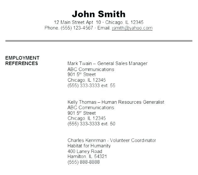 Reference Resume Format Resume - 86 For Reference Resume Format Resume Format 