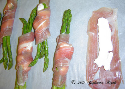 Preparing Prosciutto Entwined Asparagus 