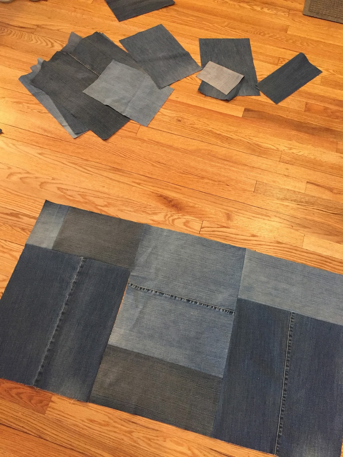 sew and sow life how to make a rug from repurposed jeans
