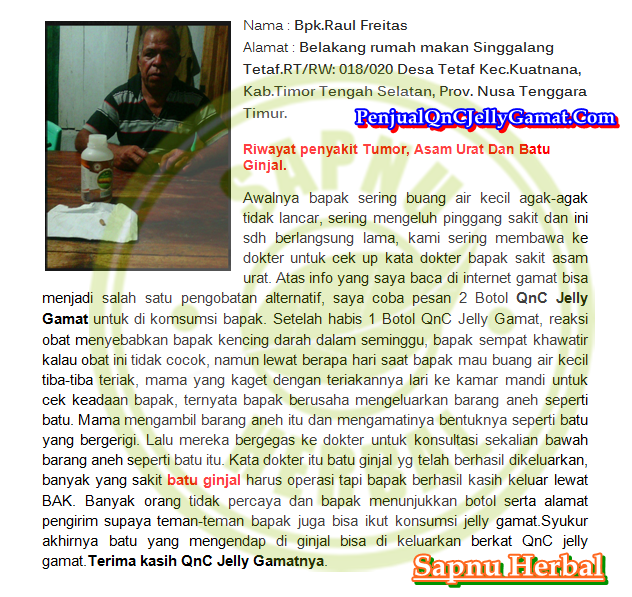 Biaya Operasi Kencing Batu dan Pengobatan Alternatifnya ~ TESTIMONI QNC JELLY GAMAT Biaya Operasi Kencing Batu dan Pengobatan Alternatifnya ~ TESTIMONI QNC JELLY GAMAT