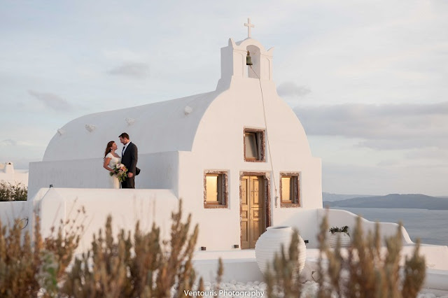 Wedding Inspiration- Oia, Santorini Greece wedding. Photo by Ventouris Photography