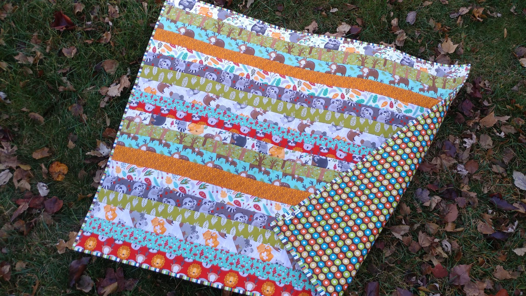 Slice of Pi Quilts Woodland Baby Quilt + TGIFF