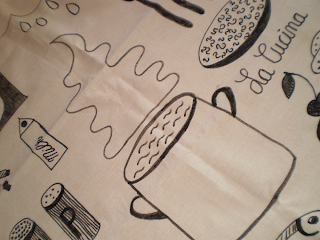 aprilliebe: Handbemalte Küchentücher