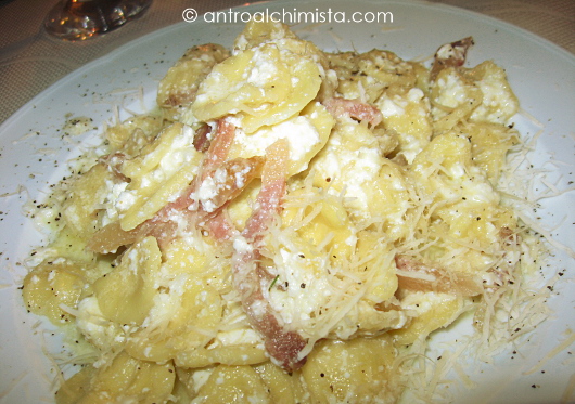 Orecchiette con Pancetta e Ricotta di Pecora