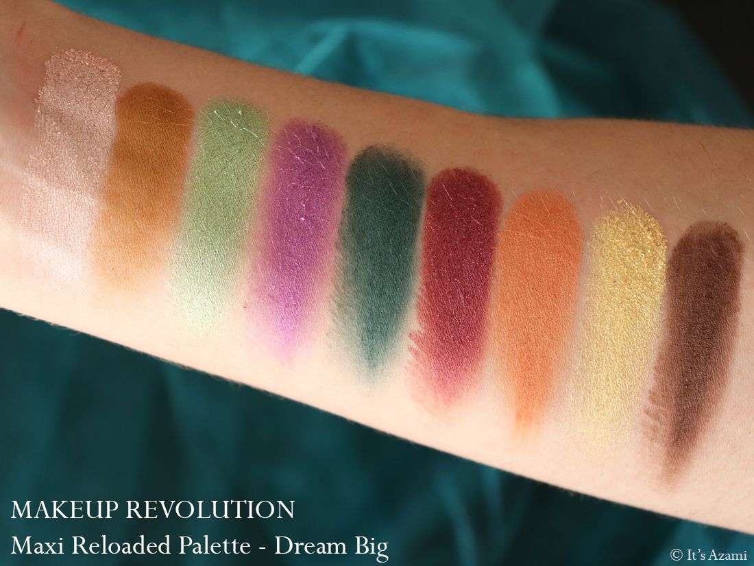 Makeup Revolution Maxi Reloaded Eyeshadow Palettes Review Swatches Avis - Paris London Makeup Artist Beauty Blogger Youtuber - Dream Big - Big Big Love - Monster Mattes - Large it Up It's Azami Makeup Revolution Maxi Reloaded Eyeshadow Palettes Review Swatches Avis - Paris London Makeup Artist Beauty Blogger Youtuber - Dream Big - Big Big Love - Monster Mattes - Large it Up It's Azami