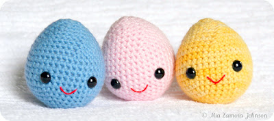 Amigurumi crochet kawaii easter egg