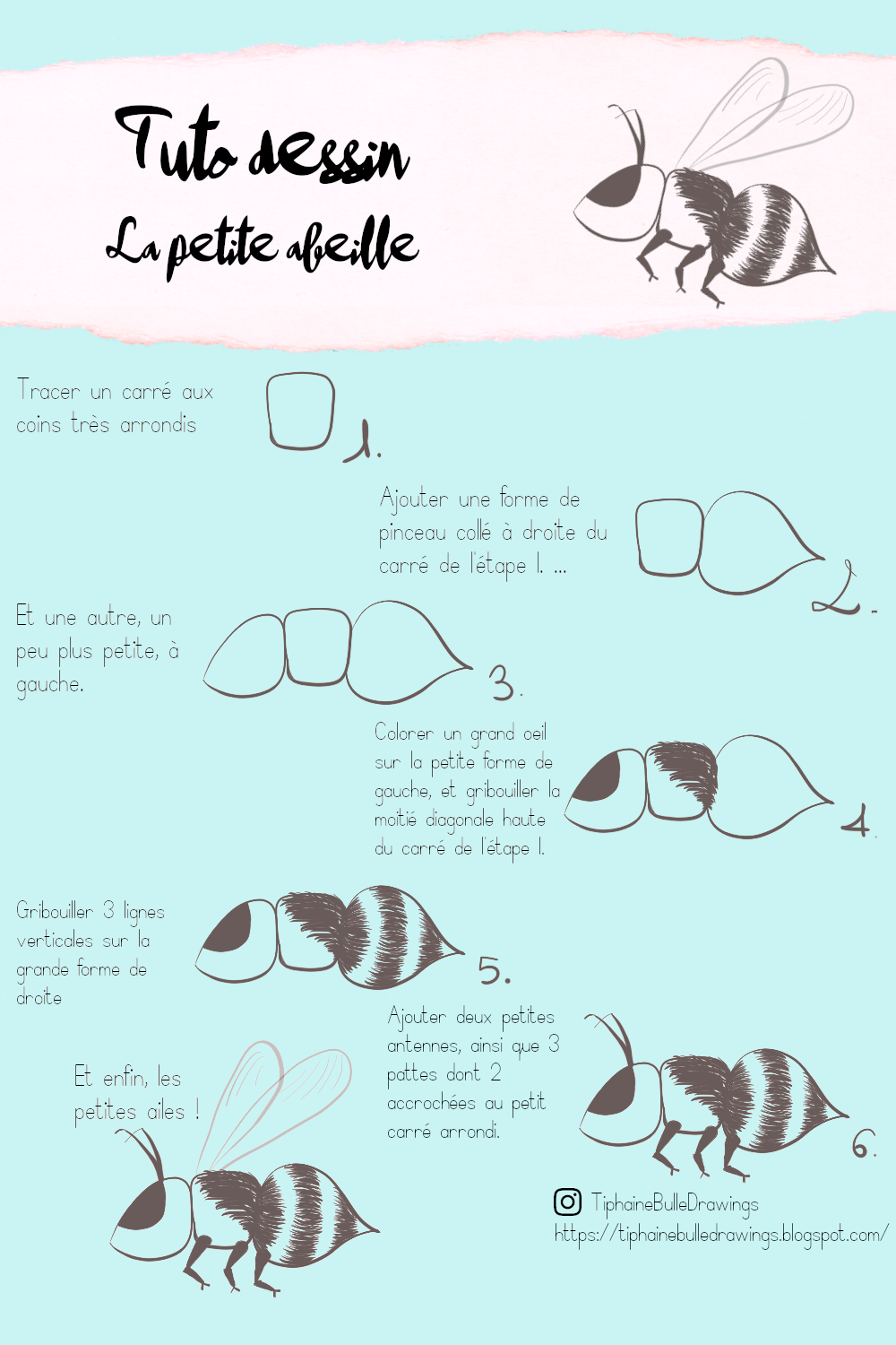 Comment dessiner... Une abeille