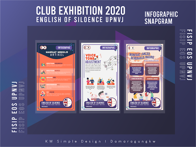Design Infographic and copywrite content Snapgram Club Exhibition EOS 2020