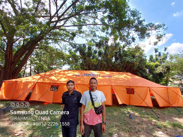 TENDA POSKO OVAL LORONG - Tenda bencana Anam BNPB Tenda Lipat