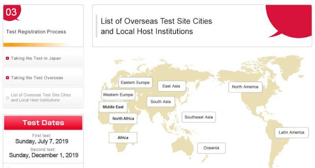 Tes kemampuan Bahasa Jepang JLPT di Indonesia