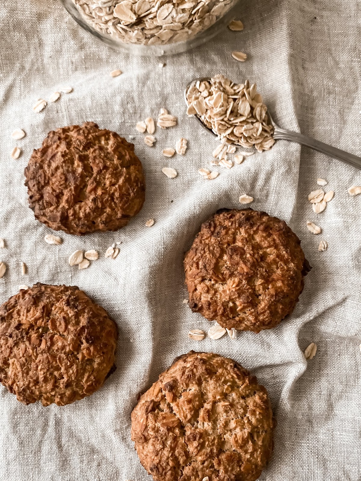 Galletas de avena y plátano