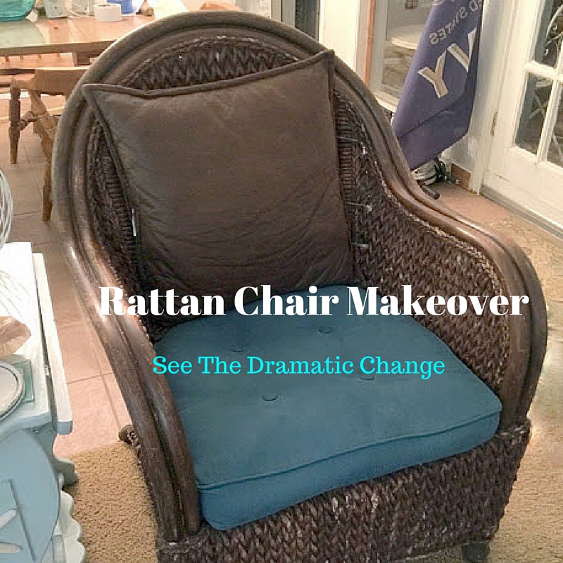 Texasdaisey Creations Rattan Chair Makeover