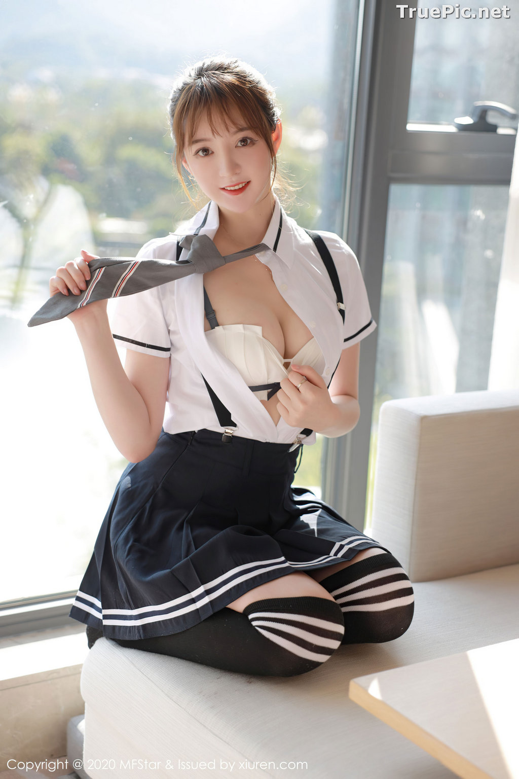 Image MFStar Vol.390 - Chinese Model - yoo优优 - Sexy Student Uniform - TruePic.net - Picture-43