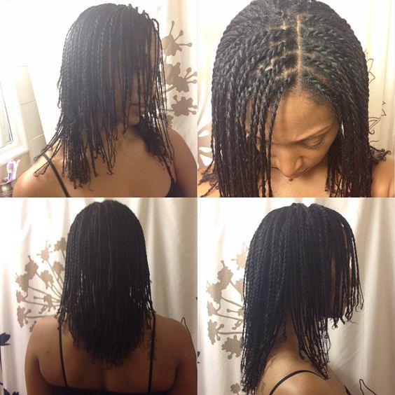 6 mini twists natural hair