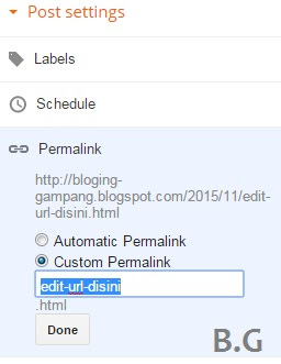 Atur URL Postingan Blog dengan Cara Ini