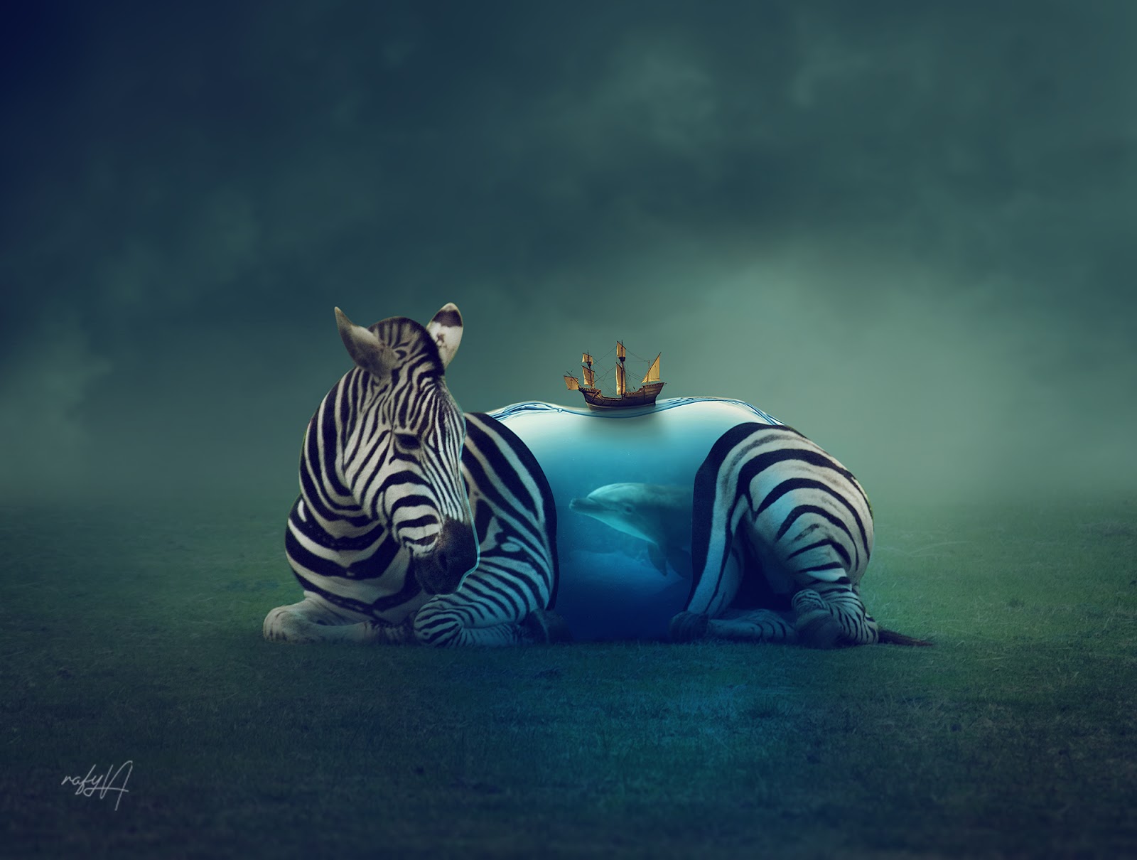 surreal animal photoshop manipulation tutorial rafy a photoshop animal