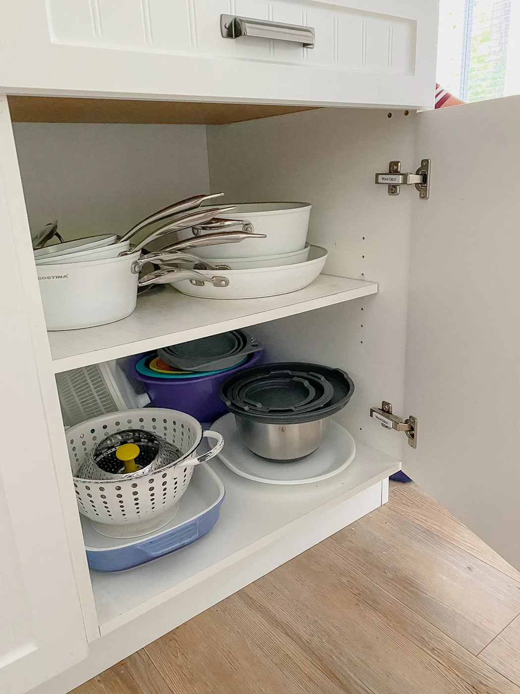how to organize pots and pans, pots and pans storage ideas, organizing pots and pans