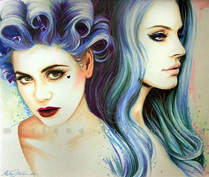 Fan Drawings of Lana and Marina♥