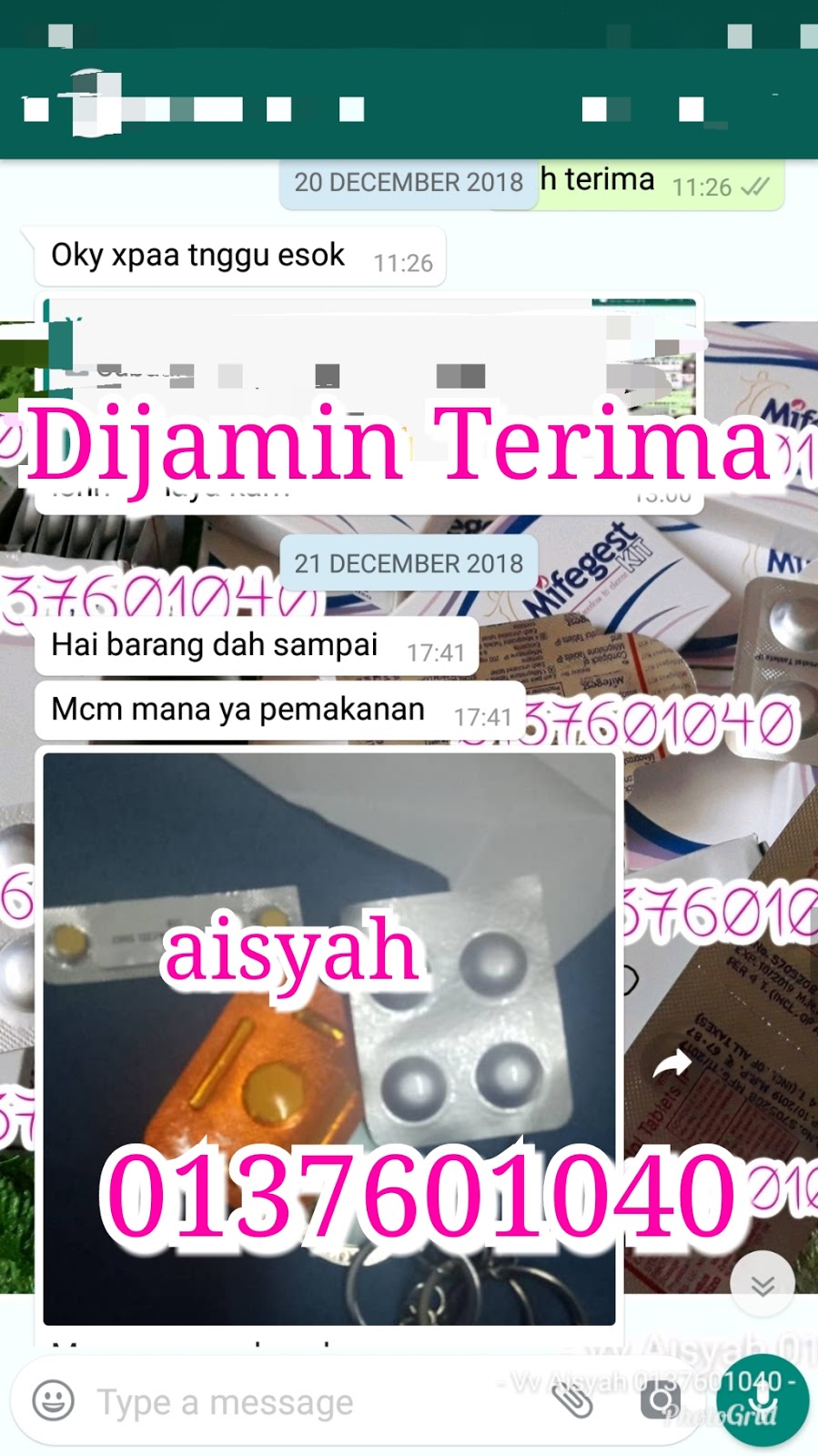 Pil Gugur Kandungan 0137601040 Ubat Gugur Kandungan 0137601040