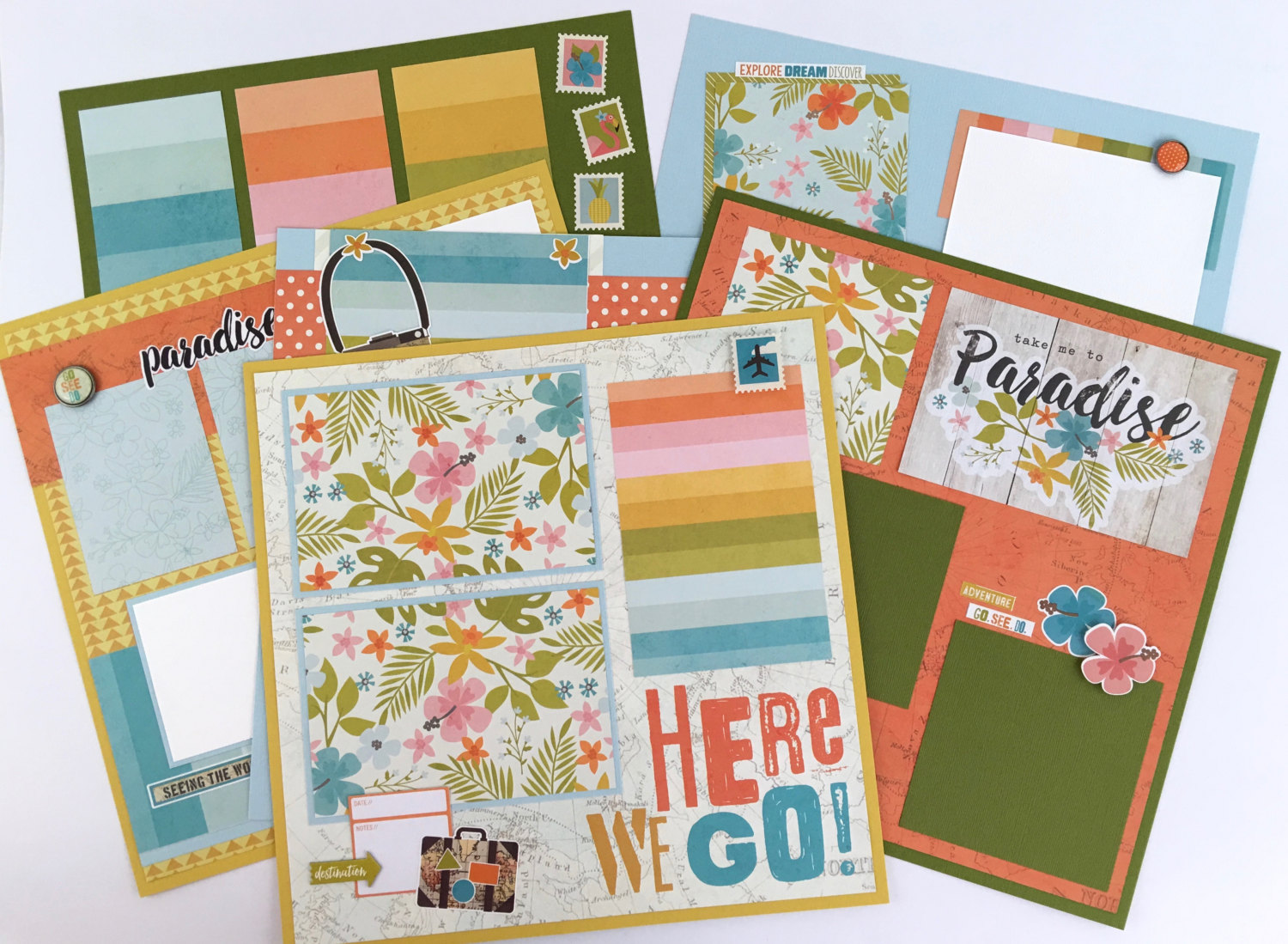 Artsy Albums Scrapbook Album and Page Layout Kits by Traci Penrod: Explore Travel  Scrapbook Album with Simple Stories