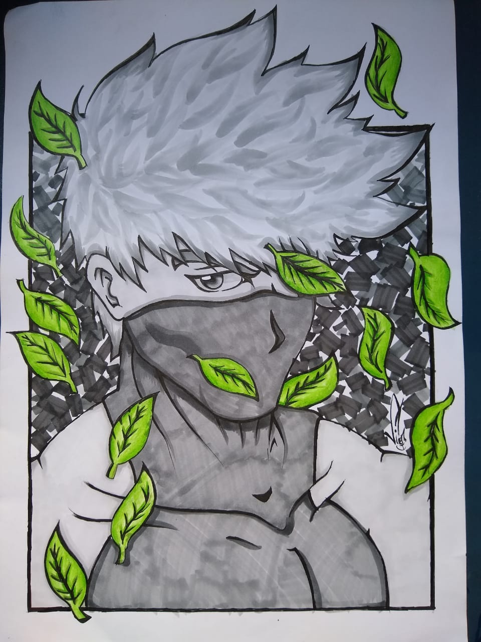 Desenho: Kakashi Hatake - ANEVILU ARTES