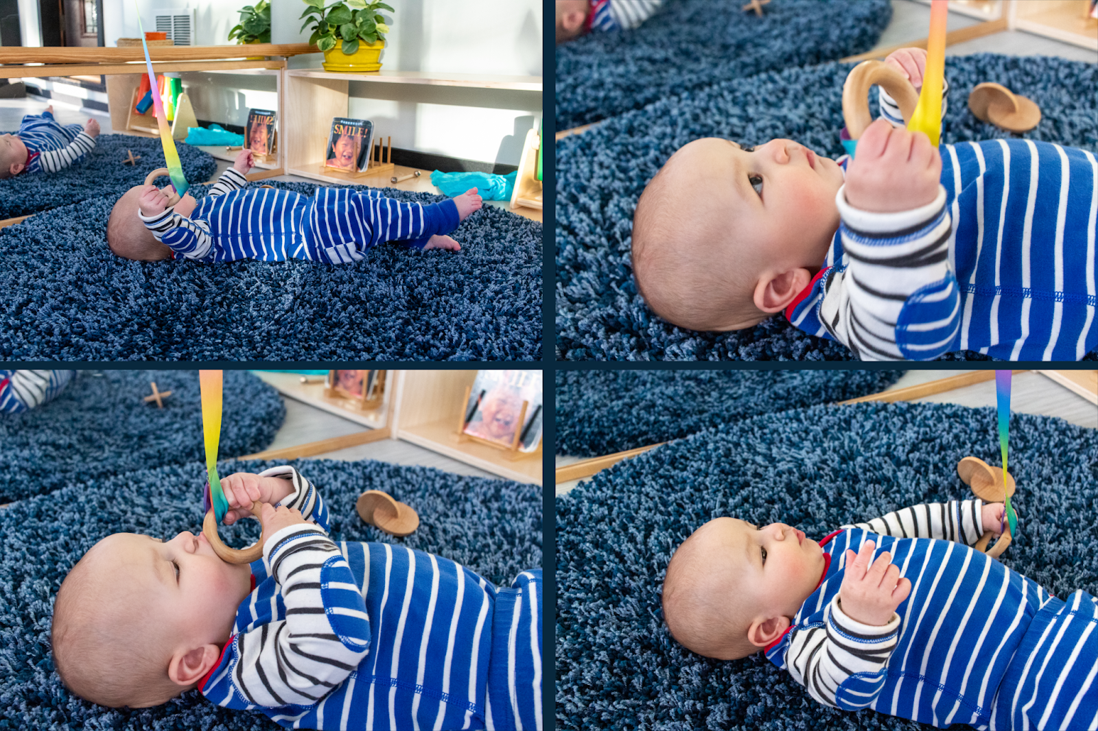 Montessori Newborn Infant Toys Holzobjekt Fitting Übung Hand Ergriffen 