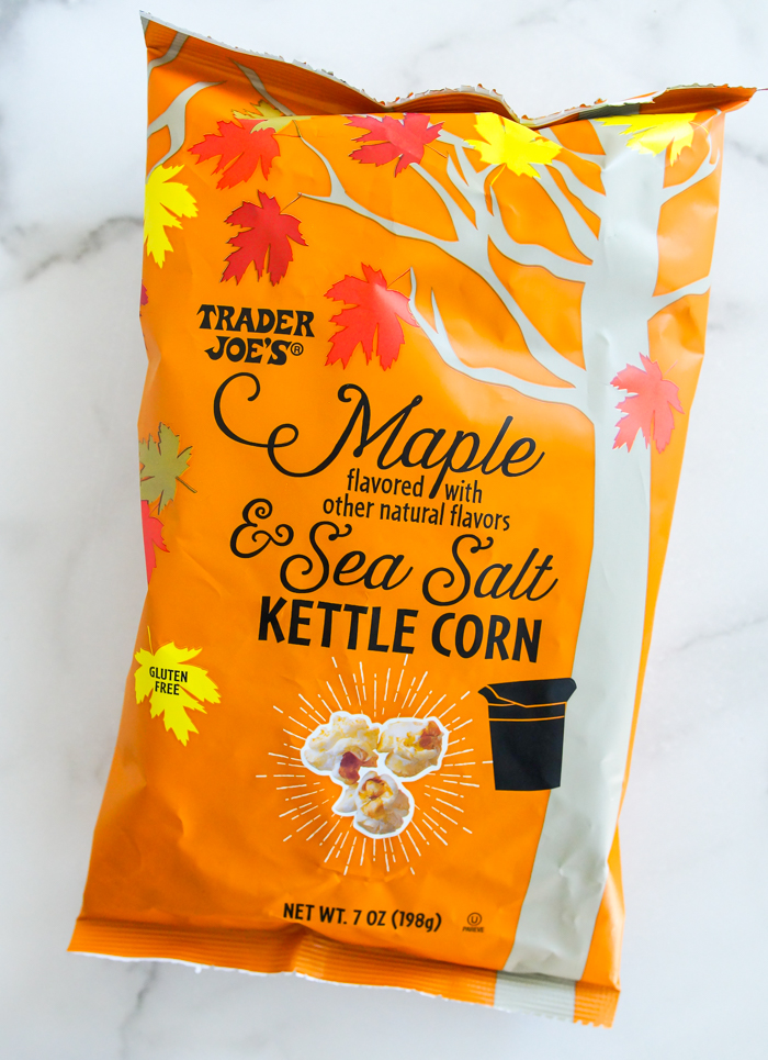 Trader Joe's Maple and Sea Salt Kettle Corn Review Sweet on Trader Joe's