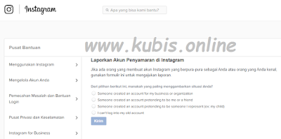 Menghapus Akun Instagram Orang Lain Melalui Web Bantuan