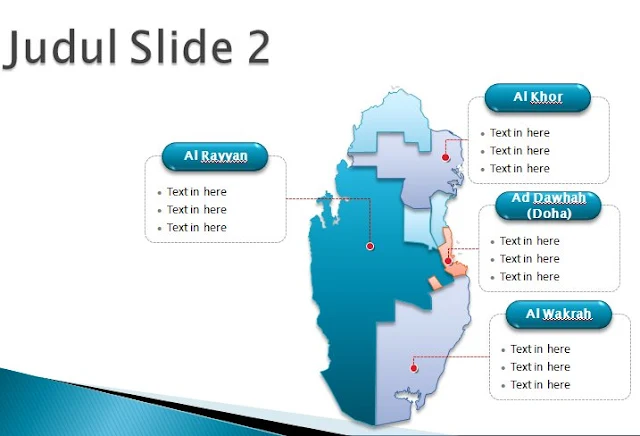 image: Slide 2 Template PPT Peta Qatar
