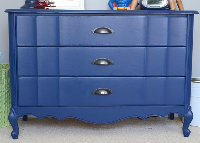 big navy blue dresser