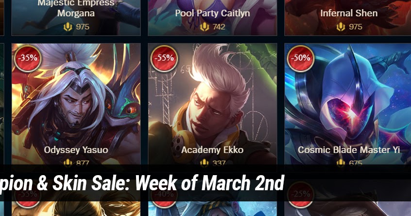 lol champions on sale