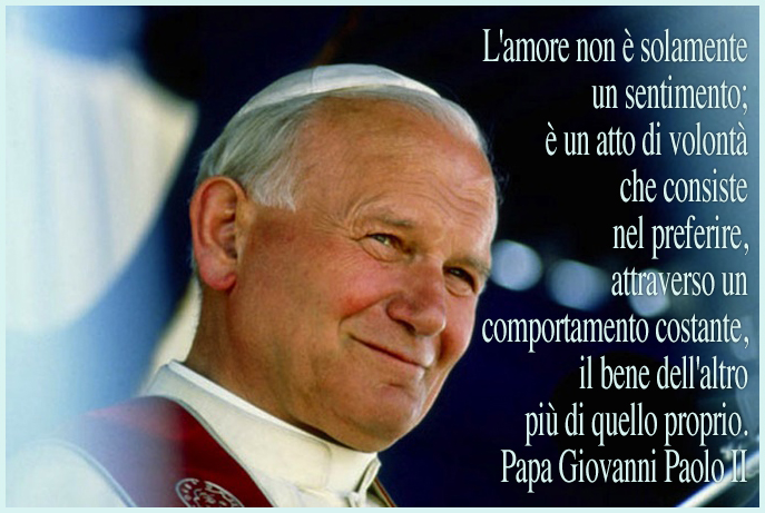 Giovanni Paolo Ii Matrimonio Frasi leggoerifletto: La Chiesa non può abbandonare la famiglia. Parola di