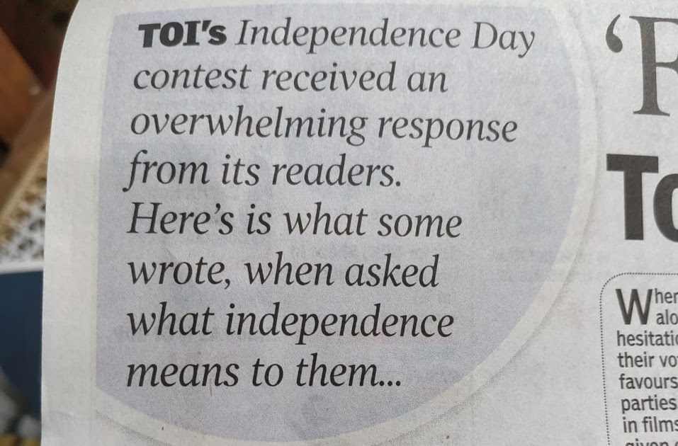 WHAT INDEPENDENCE MEANS TO ME