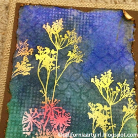 Richele Christensen: Mini Distress Ink Burlap Panel and a GIVEAWAY!