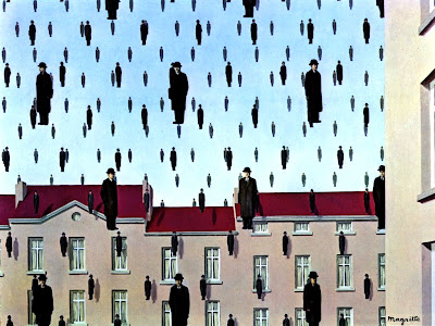 Golconda, opera surrealista di René Magritte