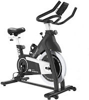 ATIVAFIT IC-702 Indoor Cycling Bike, Spin Exercise Bike, features reviewed, with 35 lbs flywheel, belt drive, adjustable friction resistance, LCD Monitor, 4-way adjustable seat, height adjustable handlebars