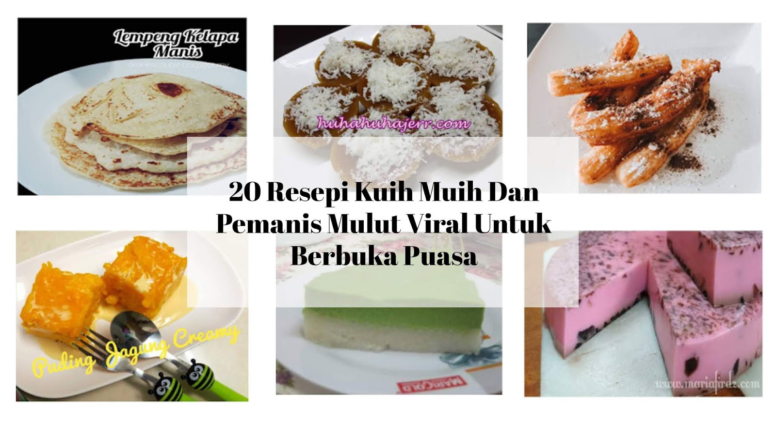 20 Resepi Kuih Muih Dan Pemanis Mulut Viral Untuk Berbuka 